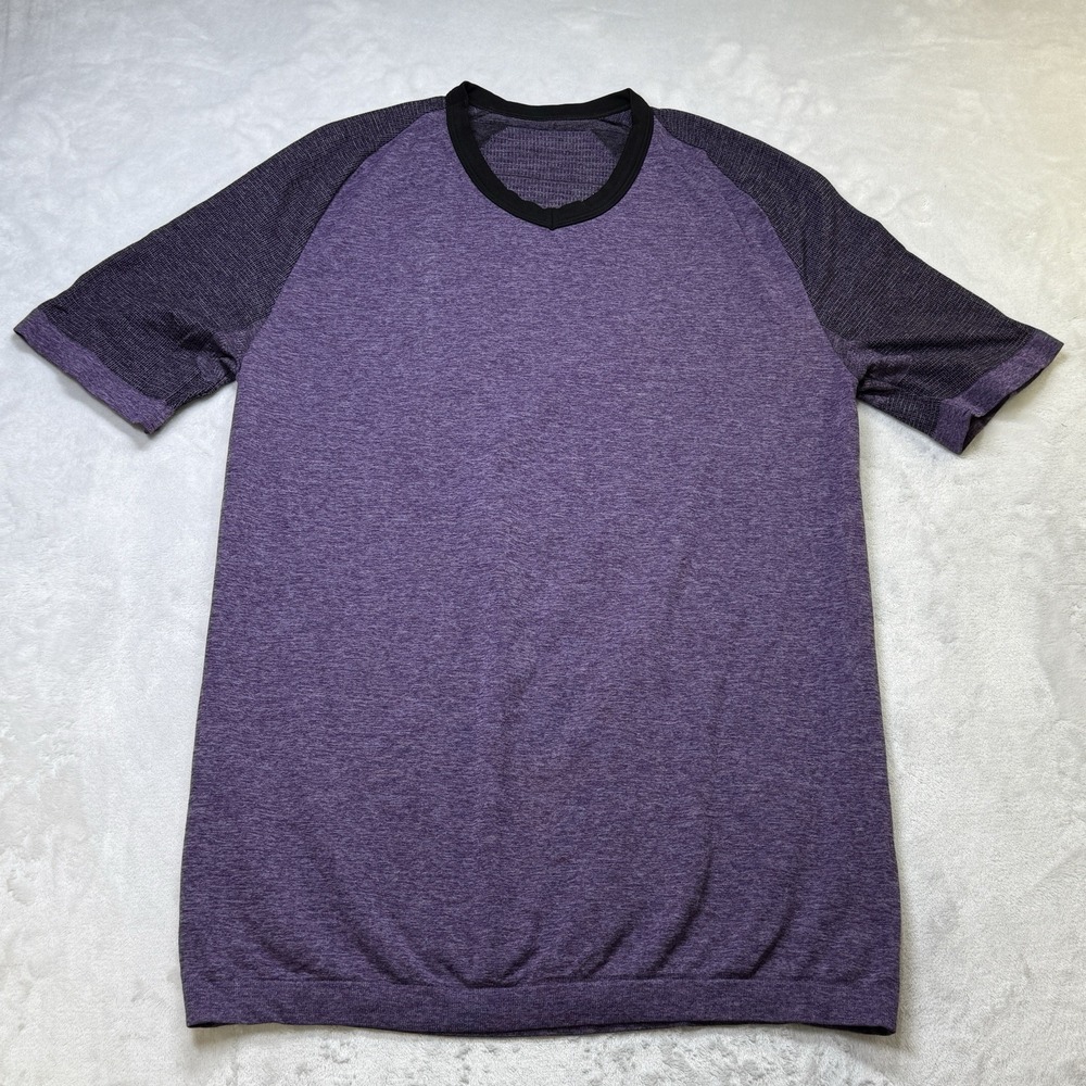 XOSKIN Womens Short Sleeve  Purple Compression Shirt Form‎ Fit Base Layer Size L